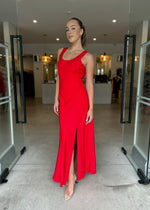 Load image into Gallery viewer, REVERIE MIDI DRESS RED

