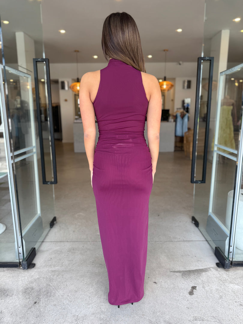PILLAR SKIRT - WINE
