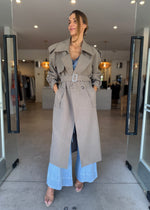 Load image into Gallery viewer, DILLEN TRENCH COAT - TAUPE
