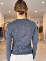 Load image into Gallery viewer, MAINE LS MERINO TOP - CHARCOAL
