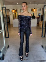 Load image into Gallery viewer, AURA MESH OFF SHOULDER TOP
