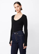 Load image into Gallery viewer, LINCOLN TOP - BLACK
