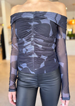 Load image into Gallery viewer, AURA MESH OFF SHOULDER TOP
