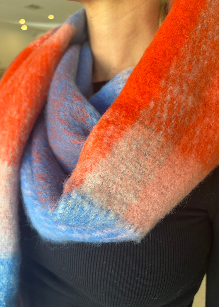 JAX SCARF BLUE RED