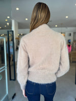 Load image into Gallery viewer, FELIX CASHMERE BOMBER - LATTE
