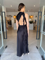 Load image into Gallery viewer, AGNES RUFFLE MAXI DRESS - BLACK
