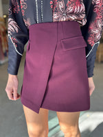 Load image into Gallery viewer, ON MY WAY MINI SKIRT - CHERRY
