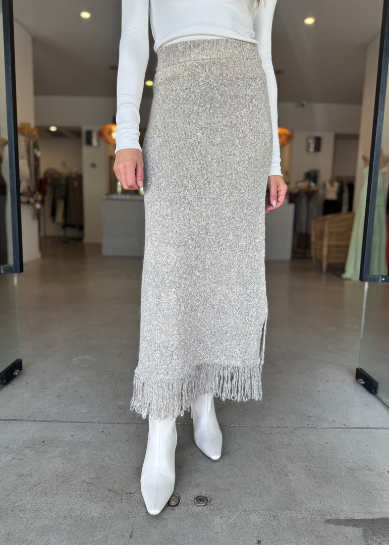 SEVILLE KNIT SKIRT OAT