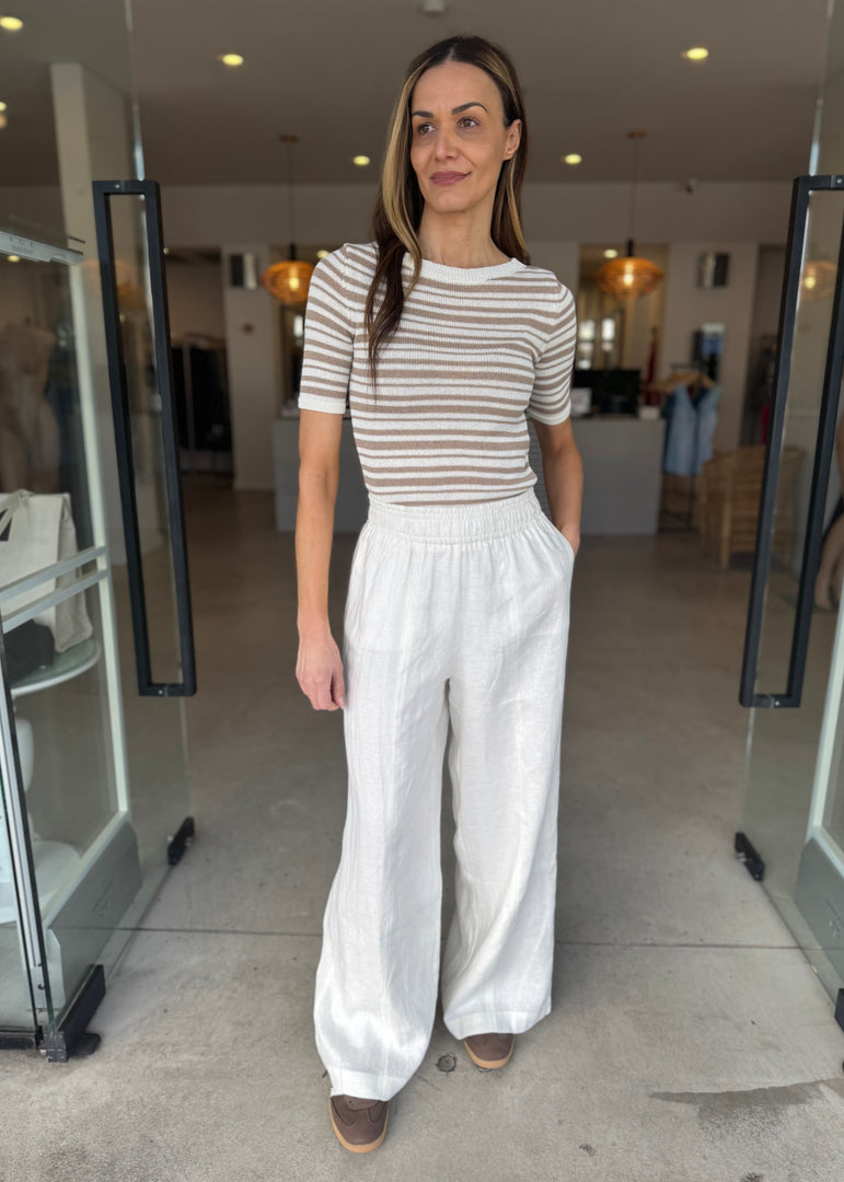 SHARLI PANT - WHITE