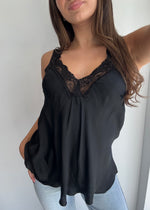 Load image into Gallery viewer, LACE CAMI * BLACK
