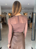 Load image into Gallery viewer, AMBER BODYSUIT COFFEE

