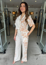 Load image into Gallery viewer, LOLITA SHIRT ECRU FLORAL
