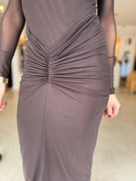 Load image into Gallery viewer, PILLAR SKIRT - CHOCOLATE
