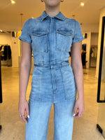Load image into Gallery viewer, FIT FOR SUCCESS PALAZZO JUMPSUIT BLUE
