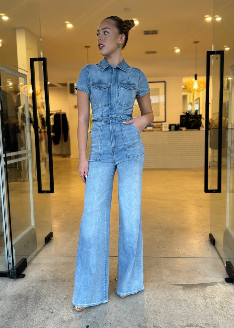 FIT FOR SUCCESS PALAZZO JUMPSUIT BLUE