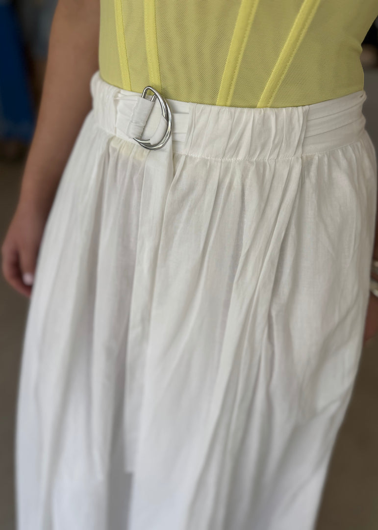LYNNA MAXI SKIRT - WHITE