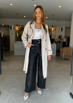 Load image into Gallery viewer, CASSIA CONTRAST TRENCH BEIGE
