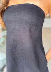 ELYSE LINEN MINI DRESS