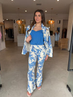 Load image into Gallery viewer, LEANDRO LACE TRIM PANT - MOSAIC
