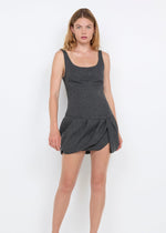 Load image into Gallery viewer, SHAE MINI DRESS CHARCOAL
