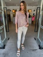 Load image into Gallery viewer, SHINNY MET FRONT JEAN - BEIGE
