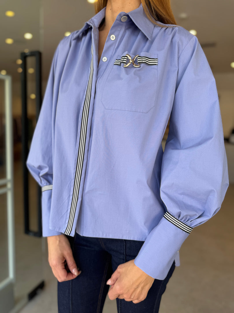 SHADOW IMAGE SHIRT - BLUE