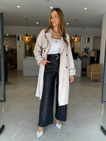 Load image into Gallery viewer, CASSIA CONTRAST TRENCH BEIGE
