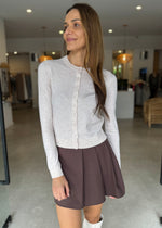 Load image into Gallery viewer, RAE KNIT CARDI - CREAM MARLE
