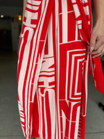 Load image into Gallery viewer, SUNSHINE WRAP DRESS - FIRE &amp; BLUSH
