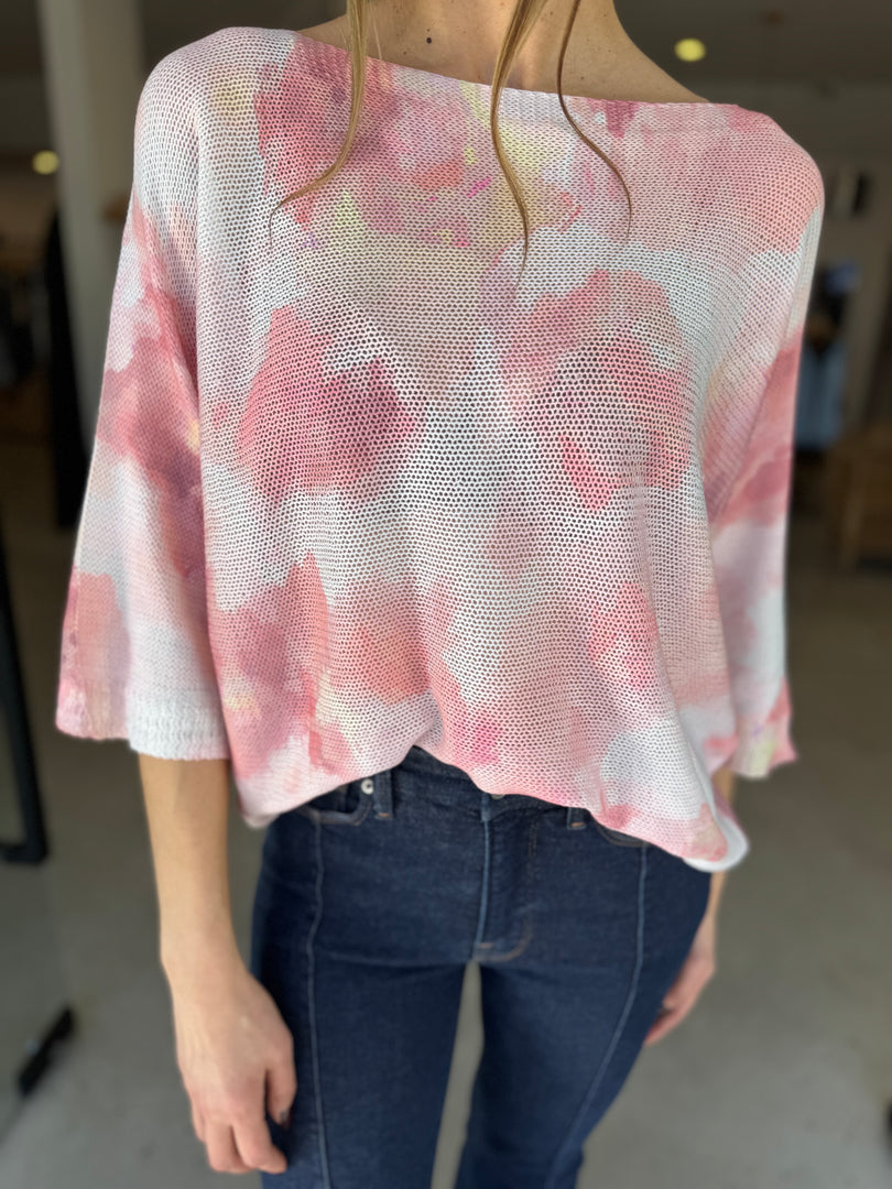 FLOWER PRINT KNIT - ROSA ANTIC