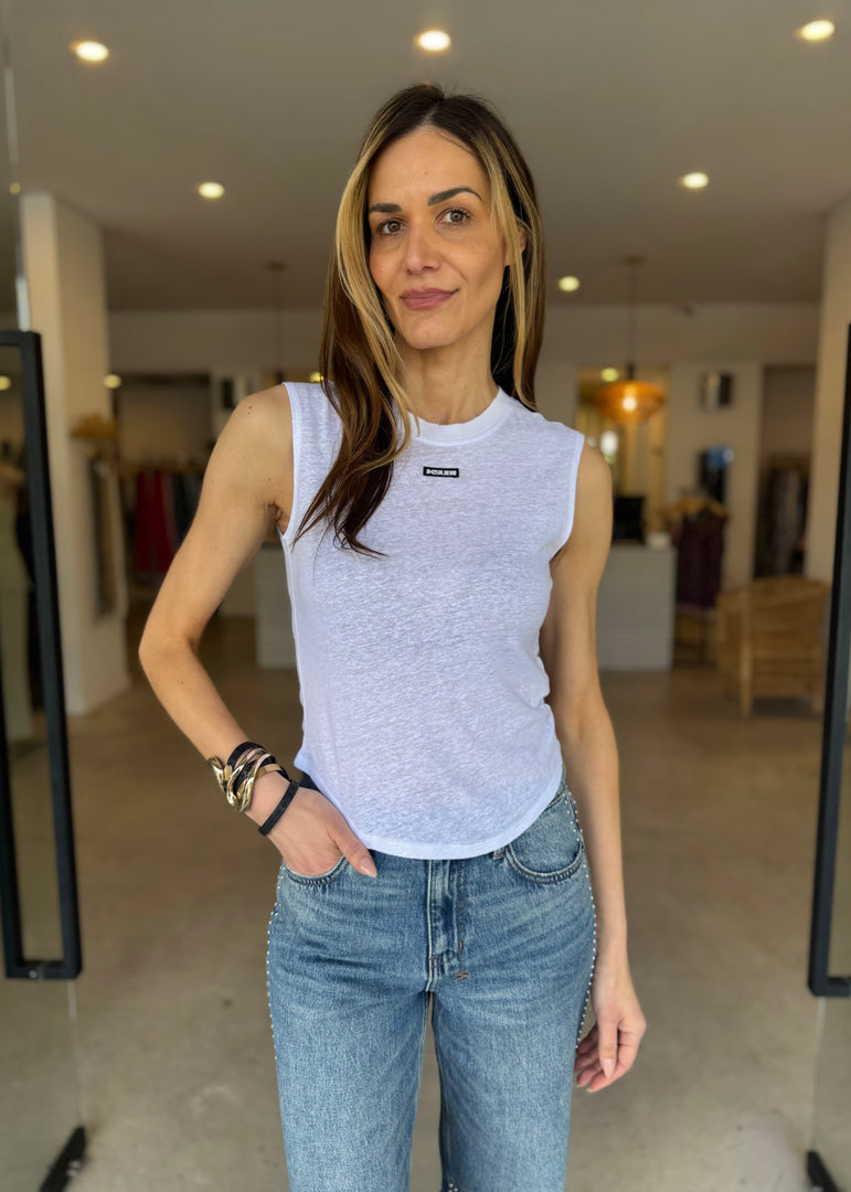 LABELS MOSS TANK - WHITE