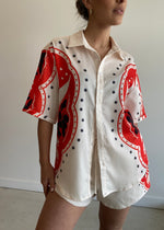 Load image into Gallery viewer, WESTERN SHORT SHIRT SET SAND JAFFA
