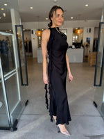 Load image into Gallery viewer, AGNES RUFFLE MAXI DRESS - BLACK
