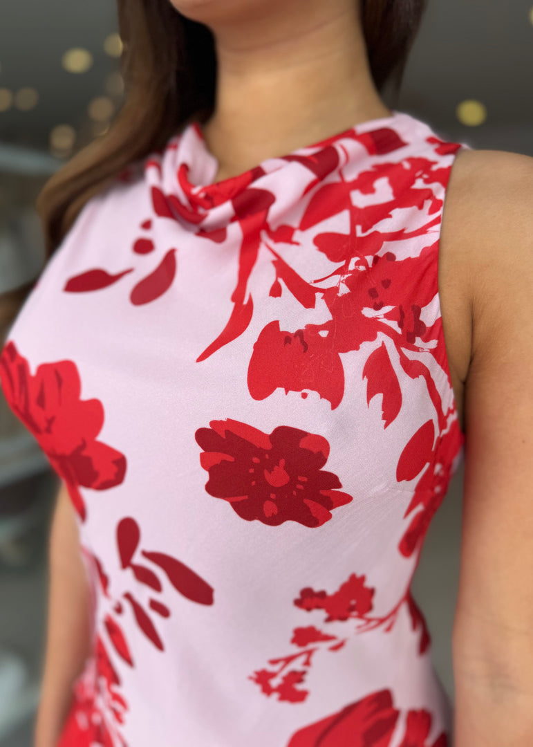 ALEYNA MINI DRESS GERANIUM