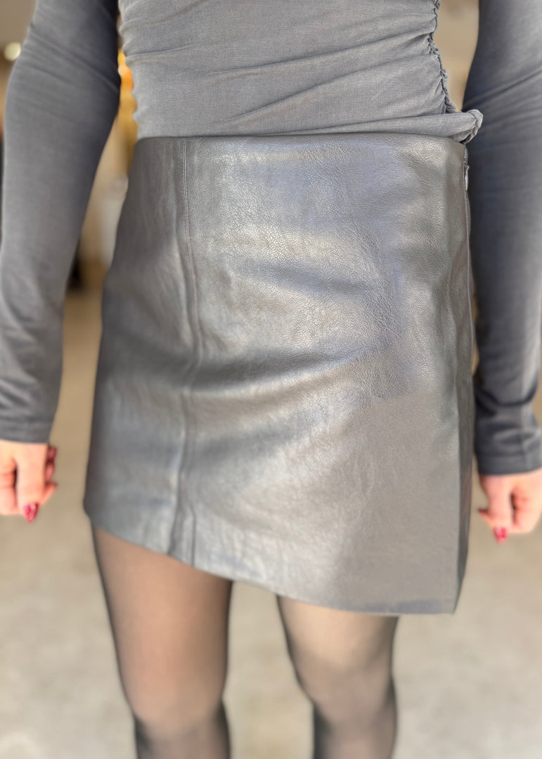 MORRISET MINI SKIRT GRAPHITE