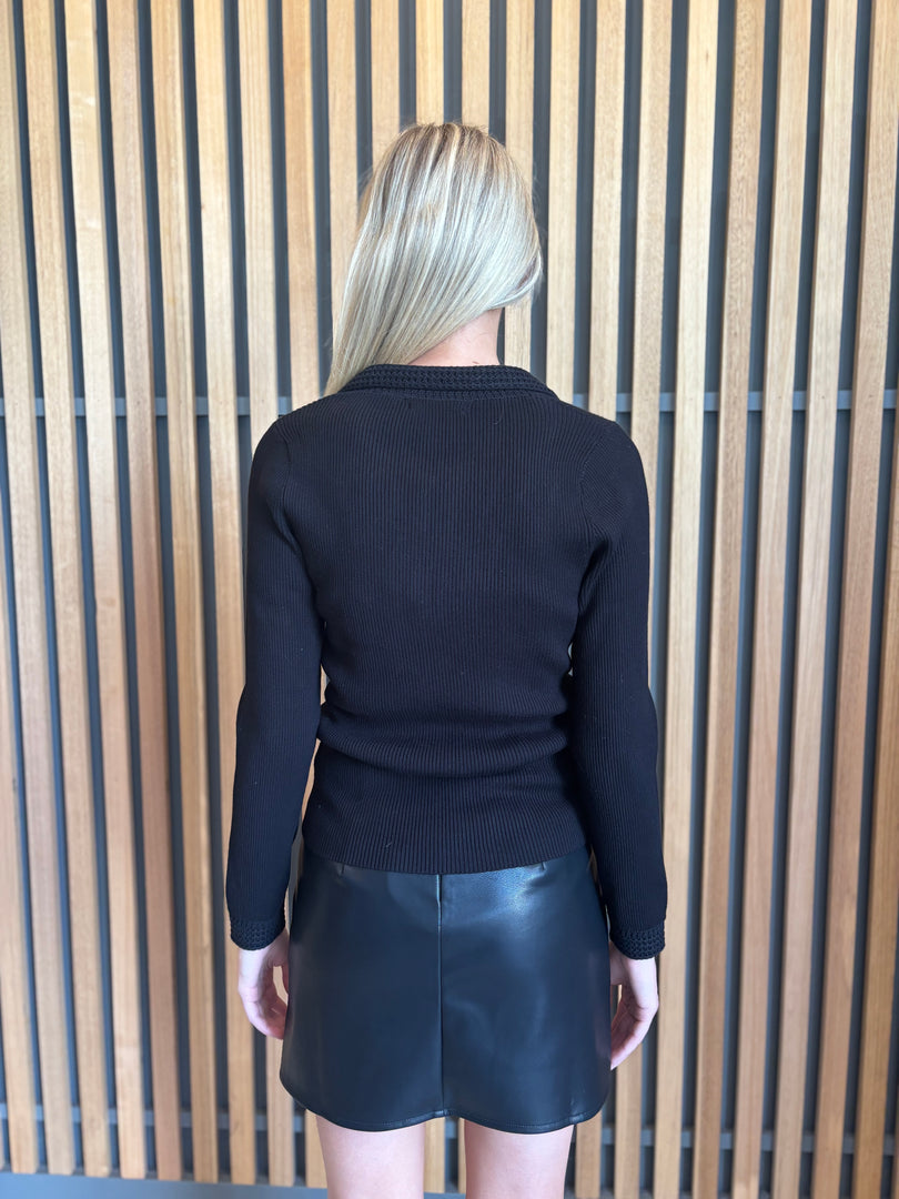 MIMI LS TOP - BLACK