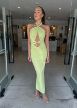 Load image into Gallery viewer, DUNE DRESS - LIME
