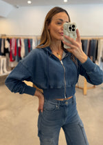 Load image into Gallery viewer, JEANIUS ZIP UP HOODIE

