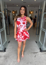 Load image into Gallery viewer, ALEYNA MINI DRESS GERANIUM
