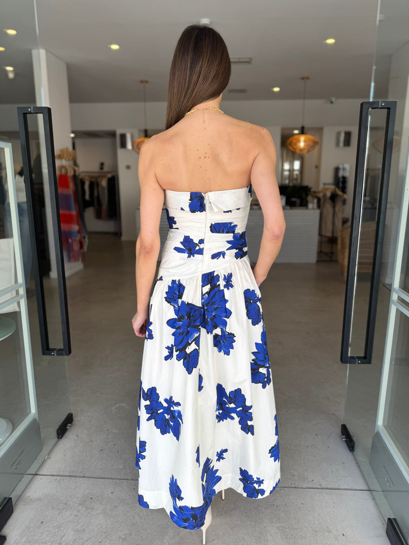ENYA STRAPLESS MAXI DRESS
