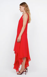 Load image into Gallery viewer, RHONE WRAP ASYM DRESS
