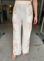 Load image into Gallery viewer, LOLITA PANT ECRU FLORAL

