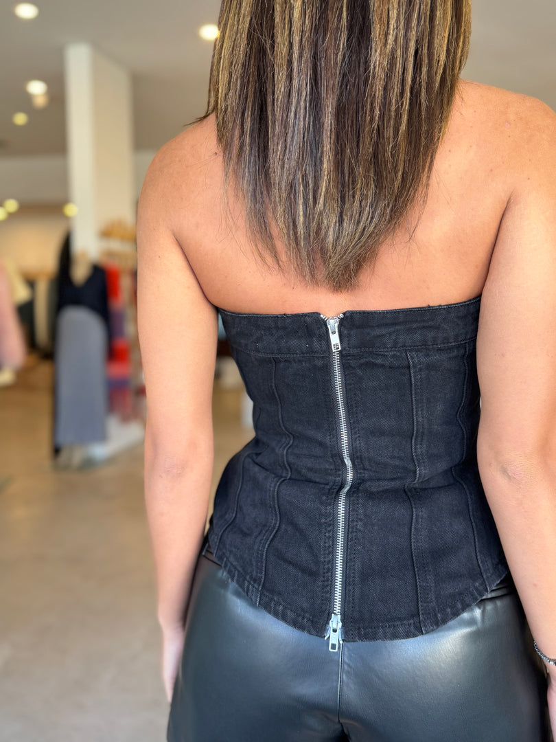 SABINE DENIM CORSET