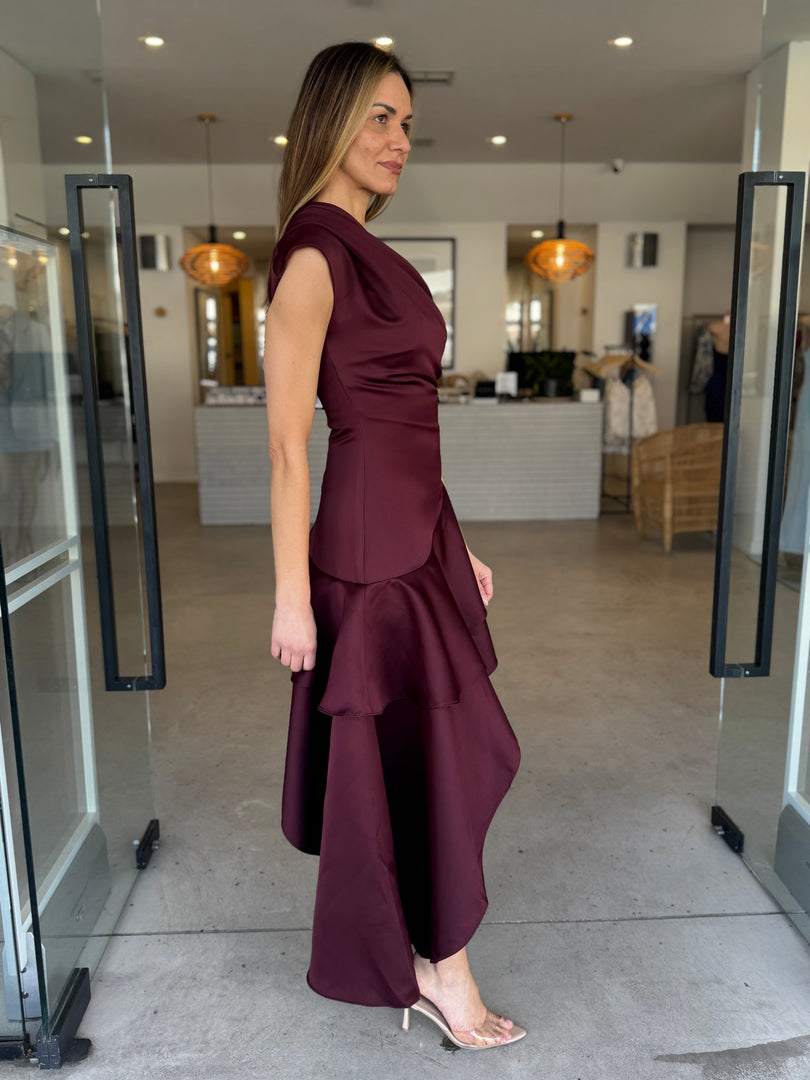 LIVIA GOWN - BERRY
