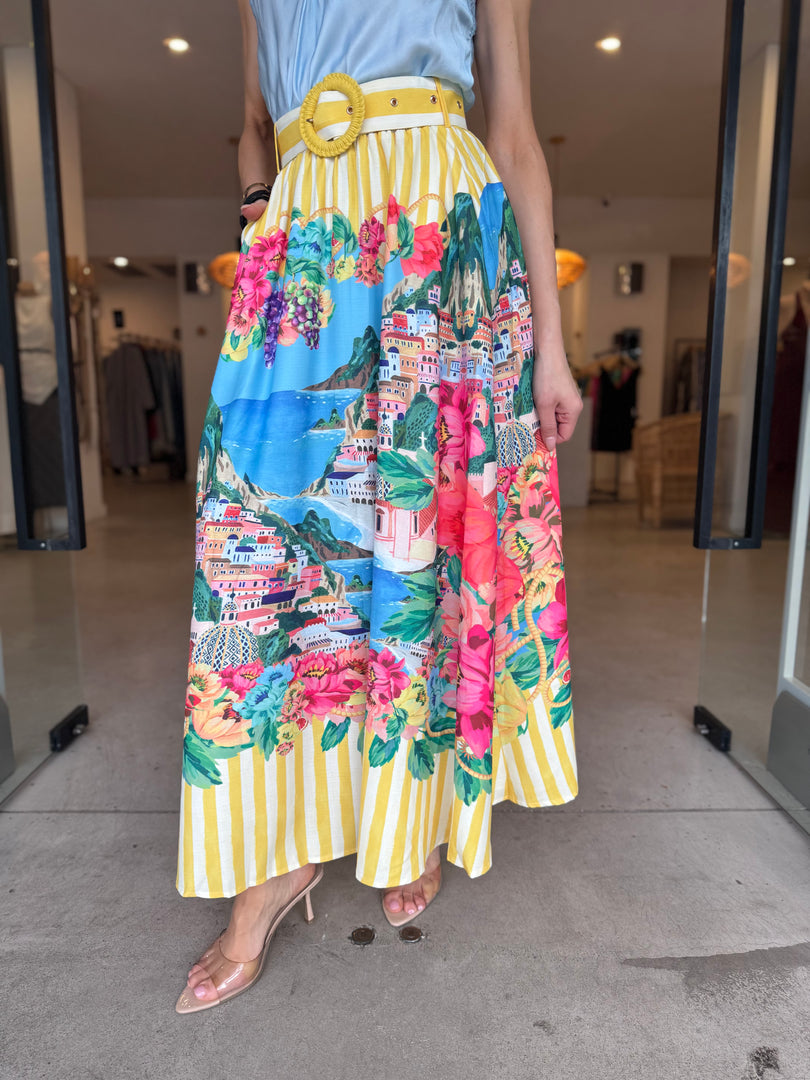POSITANO MAXI SKIRT YELLOW