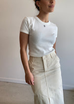 Load image into Gallery viewer, V &amp; W BABY TEE IVORY
