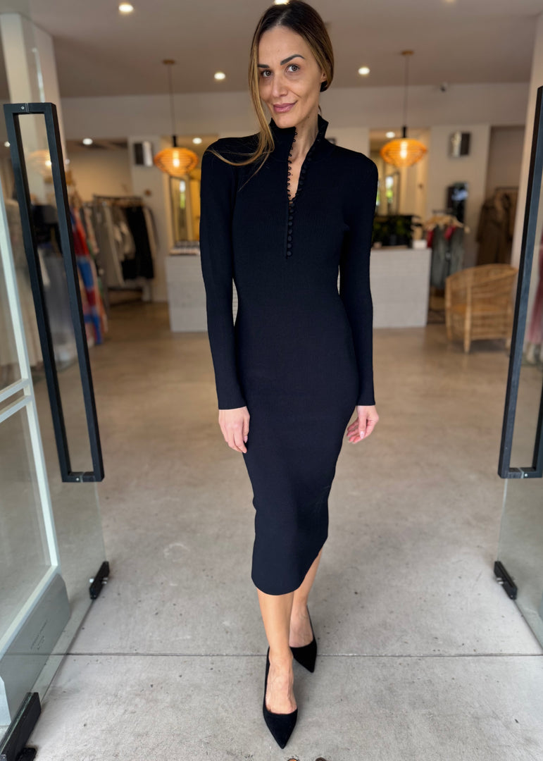 MAYFAIR LS MIDI DRESS