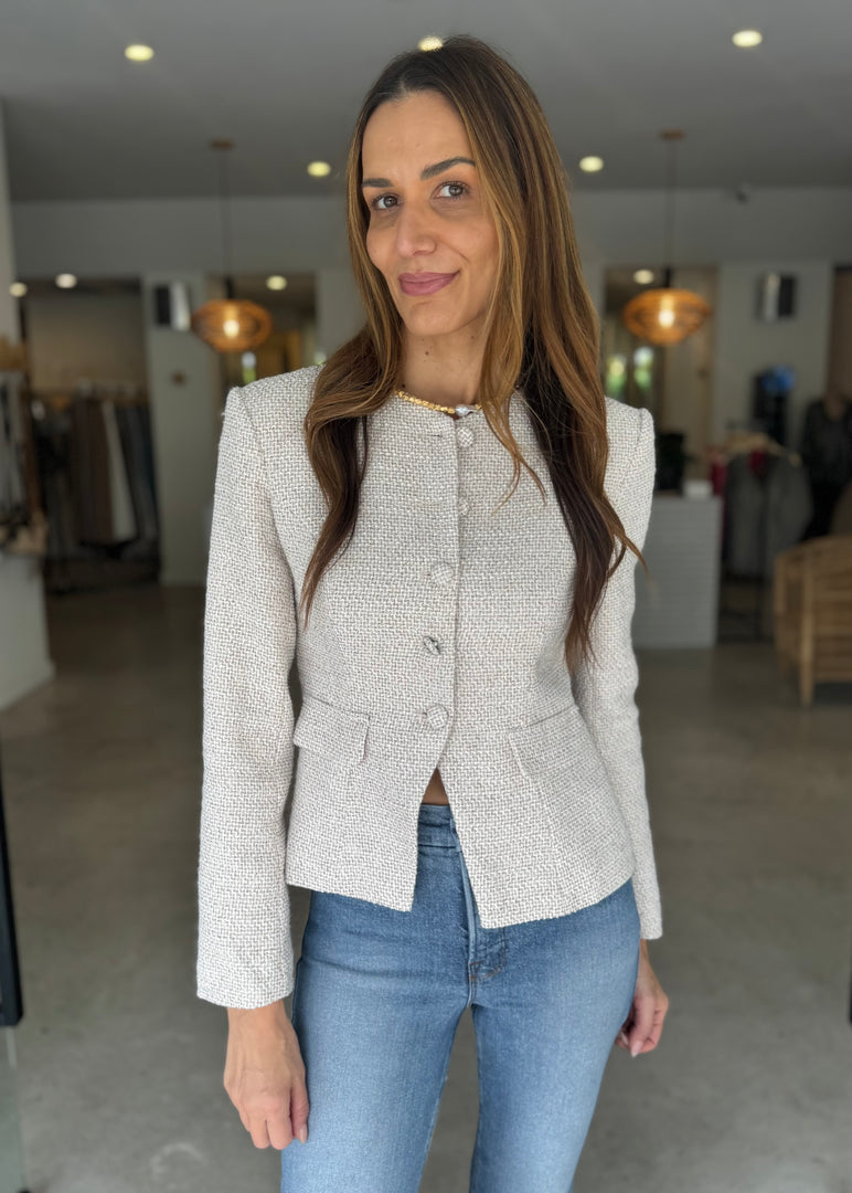 LEVIN TWEED BLAZER BEIGE