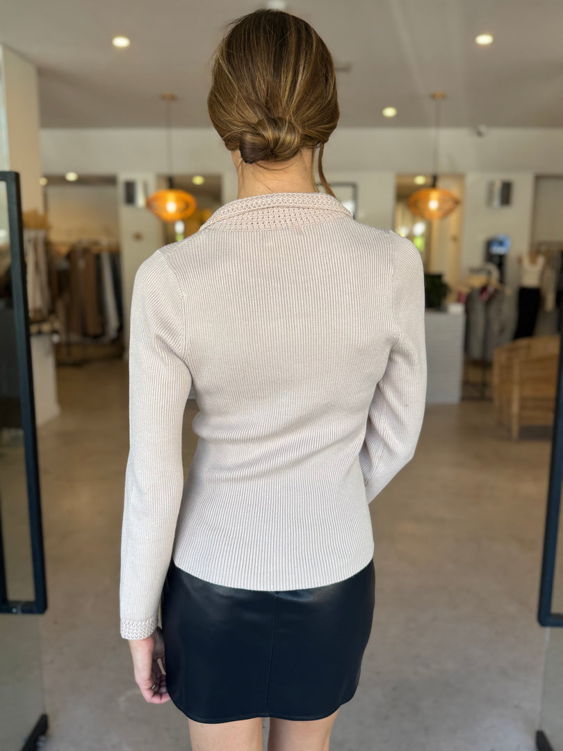 MIMI LS TOP - BEIGE
