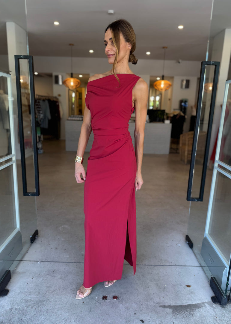ANGELINA ASYM MAXI DRESS